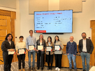 Students leading the Graduate Student Organization were recognized at the Graduate Student Research Celebration in January.