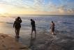 Students in brazil on the beach