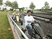 Students in little buggies