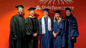 ACE faculty members pose before the ACES Convocation at the State Farm Center this May