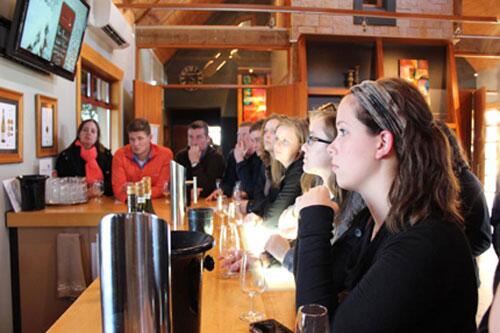 Students at Waipara Hills Winery