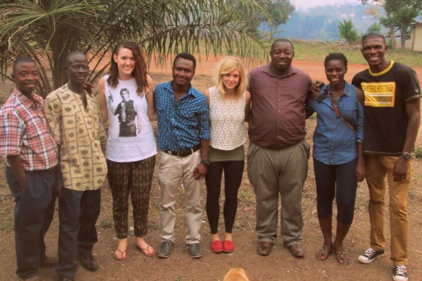 Group of students in Sierra Leone.